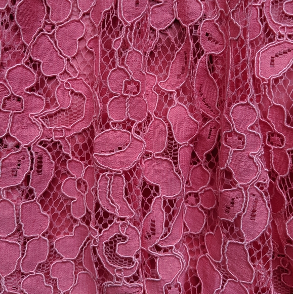 NBD Make Me Blush Mini Lace Skirt - Picture 6 of 7